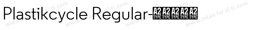 Plastikcycle Regular字体转换